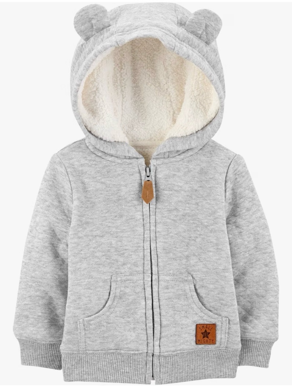 Simple Joys by Carter's Baby Hooded Sweater Jacket with Sherpa Lining